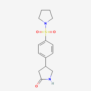 4-[4-(PYRROLIDINE-1-SULFONYL)PHENYL]PYRROLIDIN-2-ONE