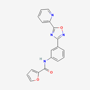 N~2~-{3-[5-(2-pyridyl)-1,2,4-oxadiazol-3-yl]phenyl}-2-furamide