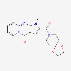 2-(1,4-dioxa-8-azaspiro[4.5]dec-8-ylcarbonyl)-1,9-dimethylpyrido[1,2-a]pyrrolo[2,3-d]pyrimidin-4(1H)-one