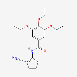 N-(2-cyanocyclopent-1-en-1-yl)-3,4,5-triethoxybenzamide