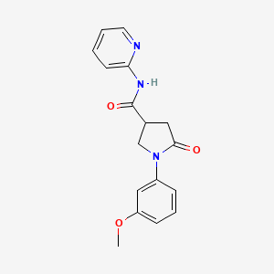 1-(3-methoxyphenyl)-5-oxo-N-(pyridin-2-yl)pyrrolidine-3-carboxamide