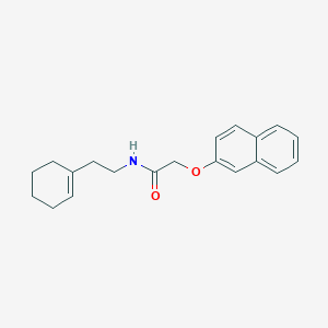 molecular formula C20H23NO2 B442042 N-[2-(cyclohex-1-en-1-yl)ethyl]-2-(naphthalen-2-yloxy)acetamide CAS No. 315676-25-6