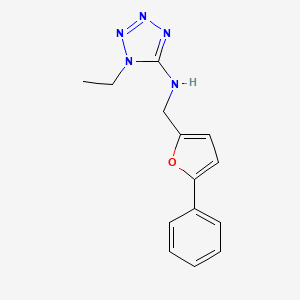 1-ethyl-N-[(5-phenylfuran-2-yl)methyl]tetrazol-5-amine