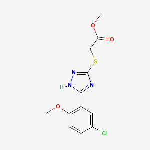 methyl {[5-(5-chloro-2-methoxyphenyl)-4H-1,2,4-triazol-3-yl]thio}acetate