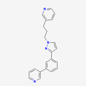 3-(3-{3-[3-(3-pyridinyl)phenyl]-1H-pyrazol-1-yl}propyl)pyridine