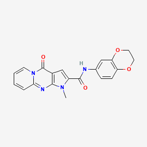 N-(2,3-dihydro-1,4-benzodioxin-6-yl)-1-methyl-4-oxo-1,4-dihydropyrido[1,2-a]pyrrolo[2,3-d]pyrimidine-2-carboxamide