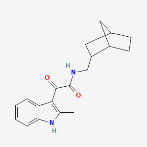 N-(bicyclo[2.2.1]hept-2-ylmethyl)-2-(2-methyl-1H-indol-3-yl)-2-oxoacetamide