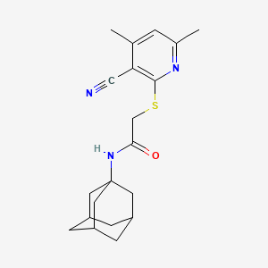 N~1~-(1-ADAMANTYL)-2-[(3-CYANO-4,6-DIMETHYL-2-PYRIDYL)SULFANYL]ACETAMIDE