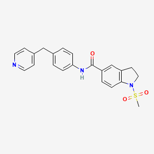 1-METHANESULFONYL-N-{4-[(PYRIDIN-4-YL)METHYL]PHENYL}-2,3-DIHYDRO-1H-INDOLE-5-CARBOXAMIDE