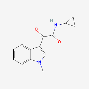 N-cyclopropyl-2-(1-methyl-1H-indol-3-yl)-2-oxoacetamide