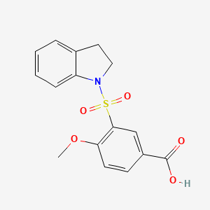 3-(2,3-Dihydroindol-1-ylsulfonyl)-4-methoxybenzoic acid