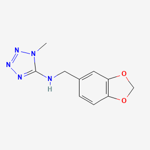 N-(1,3-BENZODIOXOL-5-YLMETHYL)-N-(1-METHYL-1H-1,2,3,4-TETRAAZOL-5-YL)AMINE