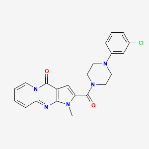 2-{[4-(3-chlorophenyl)piperazin-1-yl]carbonyl}-1-methylpyrido[1,2-a]pyrrolo[2,3-d]pyrimidin-4(1H)-one