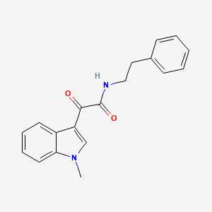 2-(1-methyl-1H-indol-3-yl)-2-oxo-N-(2-phenylethyl)acetamide