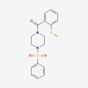 [2-(Methylsulfanyl)phenyl][4-(phenylsulfonyl)piperazin-1-yl]methanone