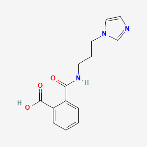 molecular formula C14H15N3O3 B4421347 N-(3-Imidazol-1-yl-propyl)-phthalamic acid 