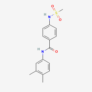 N-(3,4-dimethylphenyl)-4-[(methylsulfonyl)amino]benzamide