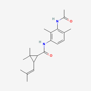 N-[3-(acetylamino)-2,4-dimethylphenyl]-2,2-dimethyl-3-(2-methylprop-1-en-1-yl)cyclopropanecarboxamide