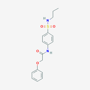 2-phenoxy-N-[4-(propylsulfamoyl)phenyl]acetamide