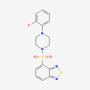 4-{[4-(2-fluorophenyl)-1-piperazinyl]sulfonyl}-2,1,3-benzothiadiazole