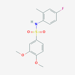 N-(4-fluoro-2-methylphenyl)-3,4-dimethoxybenzenesulfonamide