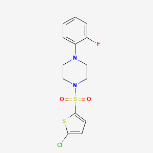 1-[(5-chloro-2-thienyl)sulfonyl]-4-(2-fluorophenyl)piperazine