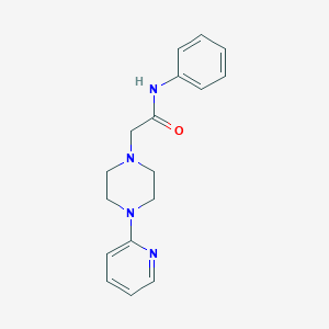 molecular formula C17H20N4O B4421422 N-phenyl-2-[4-(pyridin-2-yl)piperazin-1-yl]acetamide 