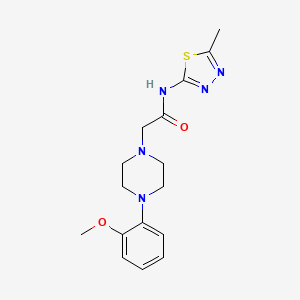 2-[4-(2-methoxyphenyl)piperazin-1-yl]-N-(5-methyl-1,3,4-thiadiazol-2-yl)acetamide