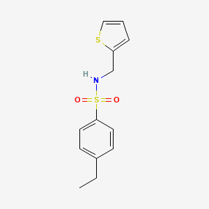 4-ethyl-N-(thiophen-2-ylmethyl)benzenesulfonamide