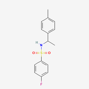 4-fluoro-N-[1-(4-methylphenyl)ethyl]benzenesulfonamide