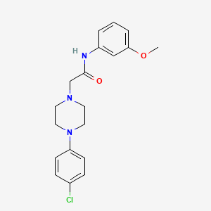 2-[4-(4-chlorophenyl)piperazin-1-yl]-N-(3-methoxyphenyl)acetamide