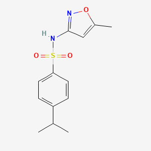 molecular formula C13H16N2O3S B4421736 4-isopropyl-N-(5-methyl-3-isoxazolyl)benzenesulfonamide 