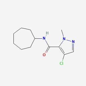 4-chloro-N-cycloheptyl-1-methyl-1H-pyrazole-5-carboxamide