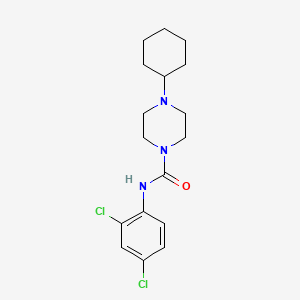 4-cyclohexyl-N-(2,4-dichlorophenyl)piperazine-1-carboxamide