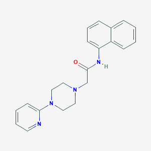 N-1-naphthyl-2-[4-(2-pyridinyl)-1-piperazinyl]acetamide