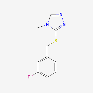 3-[(3-fluorobenzyl)sulfanyl]-4-methyl-4H-1,2,4-triazole