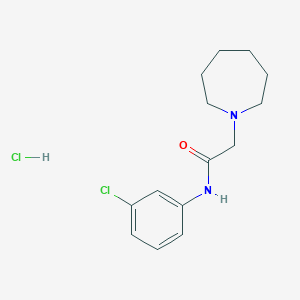 molecular formula C14H20Cl2N2O B4422368 2-(azepan-1-yl)-N-(3-chlorophenyl)acetamide;hydrochloride 