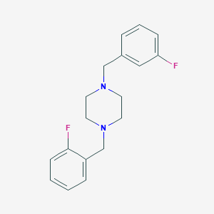 molecular formula C18H20F2N2 B442249 1-(2-Fluorobenzyl)-4-(3-fluorobenzyl)piperazine 