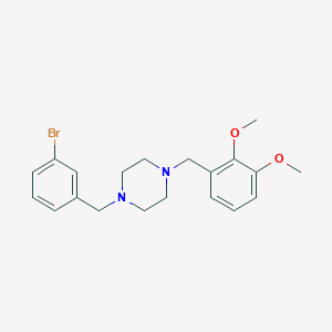 molecular formula C20H25BrN2O2 B442268 1-(3-Bromobenzyl)-4-(2,3-dimethoxybenzyl)piperazine 