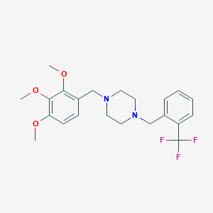 1-[2-(Trifluoromethyl)benzyl]-4-(2,3,4-trimethoxybenzyl)piperazine