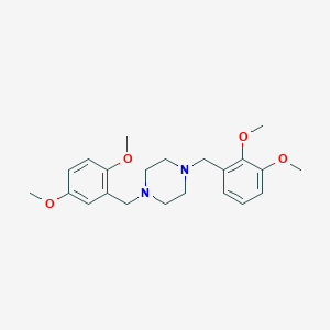 molecular formula C22H30N2O4 B442275 1-(2,3-Dimethoxybenzyl)-4-(2,5-dimethoxybenzyl)piperazine 