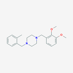 molecular formula C21H28N2O2 B442293 1-(2,3-Dimethoxybenzyl)-4-(2-methylbenzyl)piperazine 