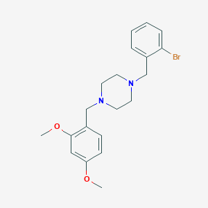 molecular formula C20H25BrN2O2 B442295 1-(2-Bromobenzyl)-4-(2,4-dimethoxybenzyl)piperazine 
