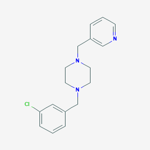 1-(3-Chlorobenzyl)-4-(3-pyridinylmethyl)piperazine