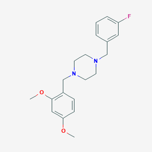 1-(2,4-Dimethoxybenzyl)-4-(3-fluorobenzyl)piperazine