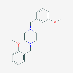 molecular formula C20H26N2O2 B442309 1-(3-Methoxy-benzyl)-4-(2-methoxy-benzyl)-piperazine CAS No. 5863-52-5