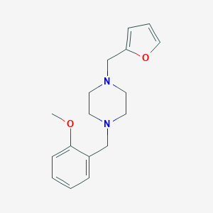 molecular formula C17H22N2O2 B442320 1-(2-Furylmethyl)-4-(2-methoxybenzyl)piperazine 