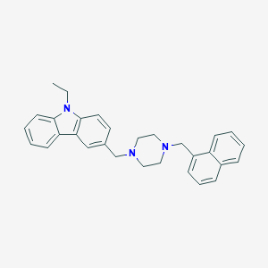 9-ethyl-3-{[4-(1-naphthylmethyl)piperazin-1-yl]methyl}-9H-carbazole