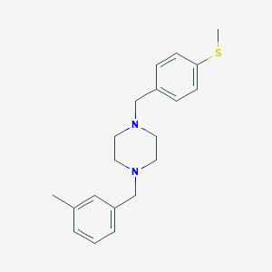 Methyl 4-{[4-(3-methylbenzyl)-1-piperazinyl]methyl}phenyl sulfide