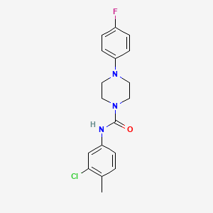 molecular formula C18H19ClFN3O B4423294 N-(3-chloro-4-methylphenyl)-4-(4-fluorophenyl)piperazine-1-carboxamide 